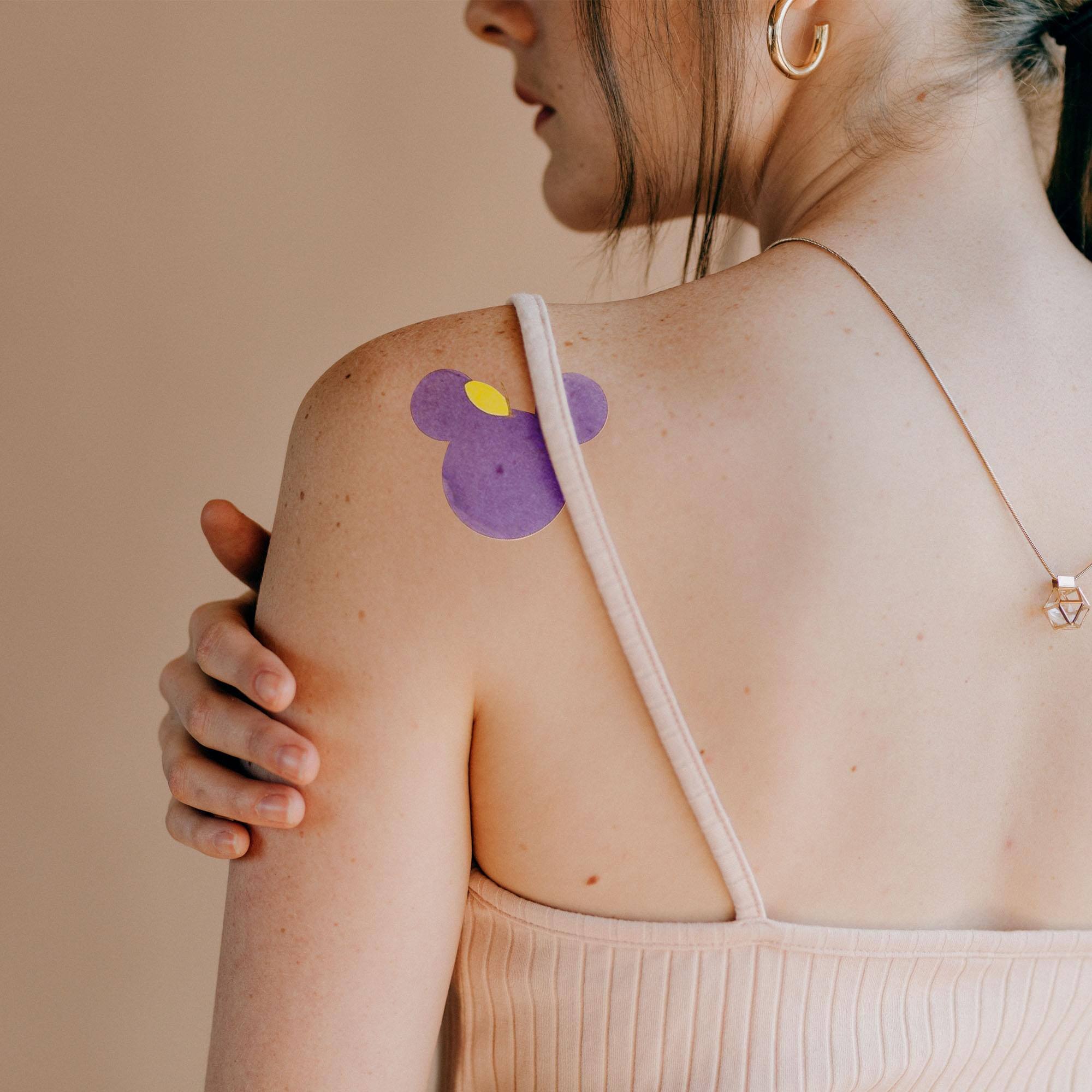 Alt View 1. Disney - Disney Mickey Mouse Fruit Temporary Tattoos | 48 Count - Multi-Color.