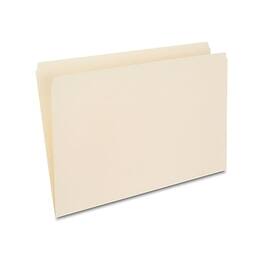 Staples - 30% Recycled File Folder, Straight Cut, Legal Size, 100/Box (ST116889/116889) - Manila