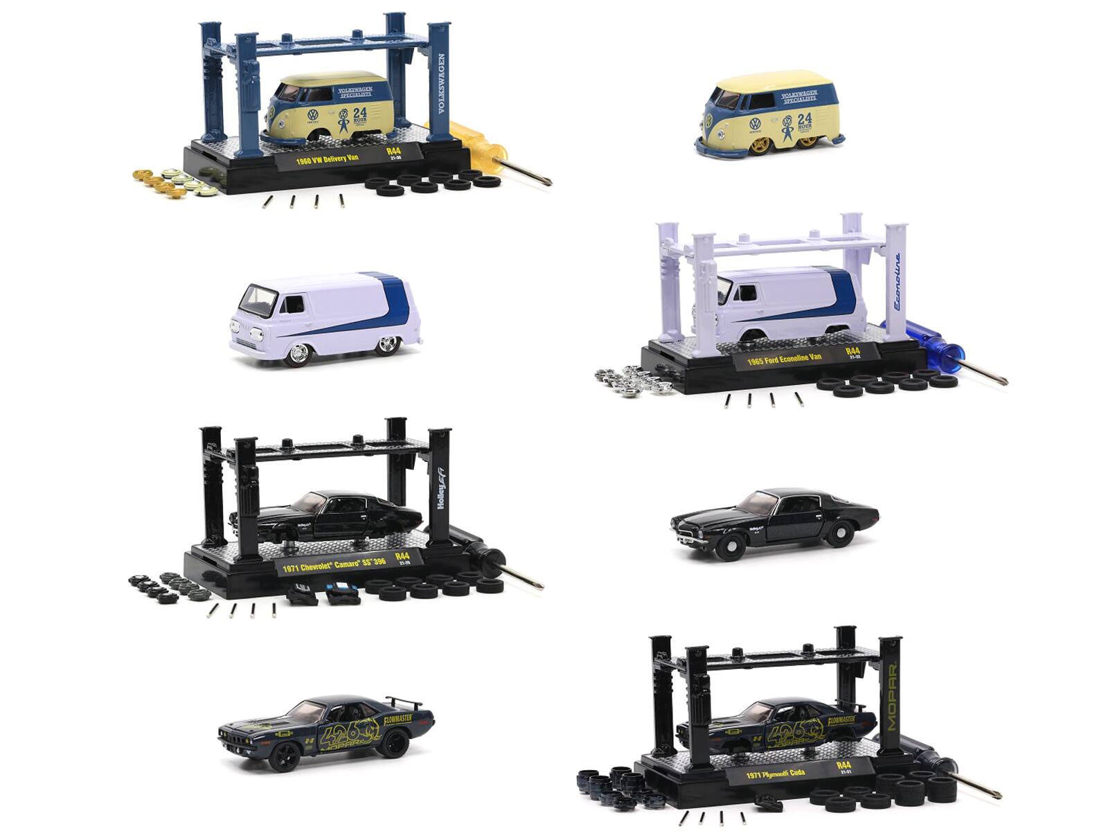 Model Kit 4 piece Car Set Release 44 Limited Edition to 9400 pieces Worldwide 1/64 Diecast Model Cars by M2 Machines price history on PriceWatchPro