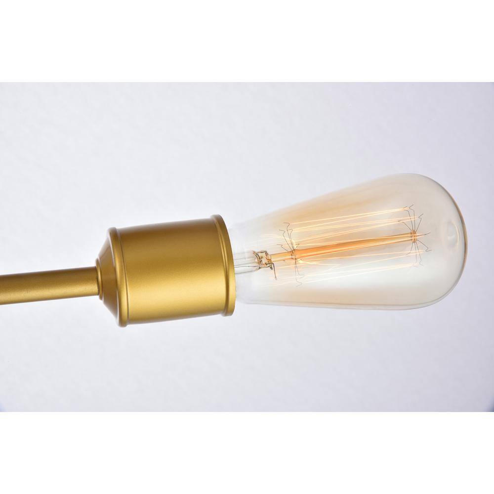 Back. Living District - Axel 6 Lights Brass Flush Mount - Brass.