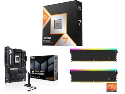 CPU MotherBoard Memory Combo AMD 9850X3D + ASUS TUF X870E PLUS CPU MotherBoard Memory Combo AMD 9850X3D + ASUS TUF X870E PLUS