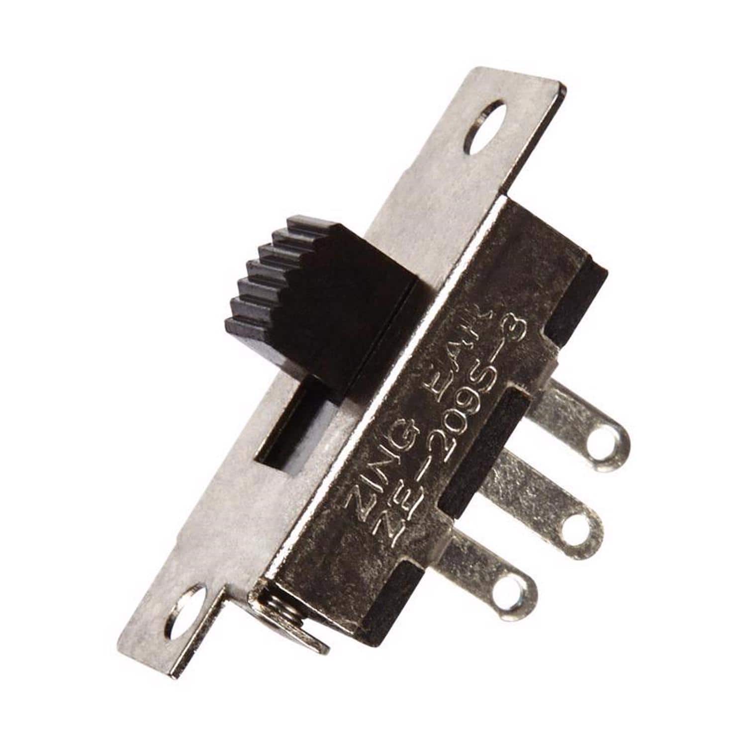 Jandorf - 3 amps Single Pole Slide Appliance Switch 1 pk - Black/Silver