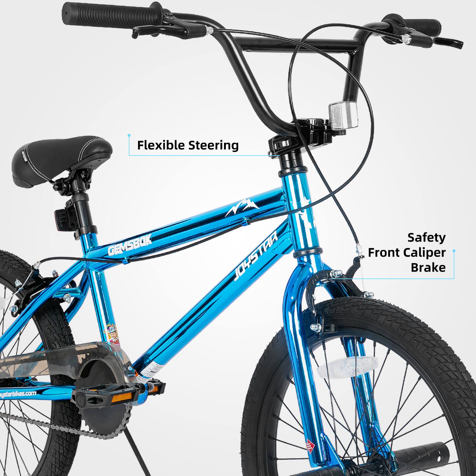 Flexible Steering  
GEMSBOK JOYSTAR  
Safety Front Caliper Brake  
1  
sstarbikes.com