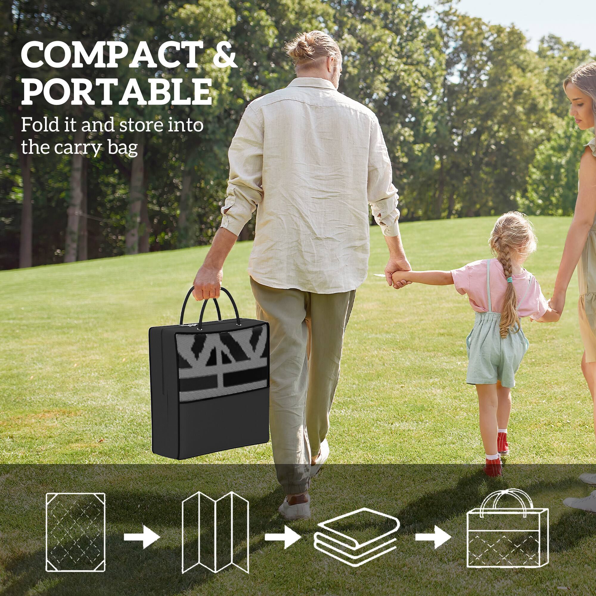 COMPACT & PORTABLE
Fold it and store into the carry bag