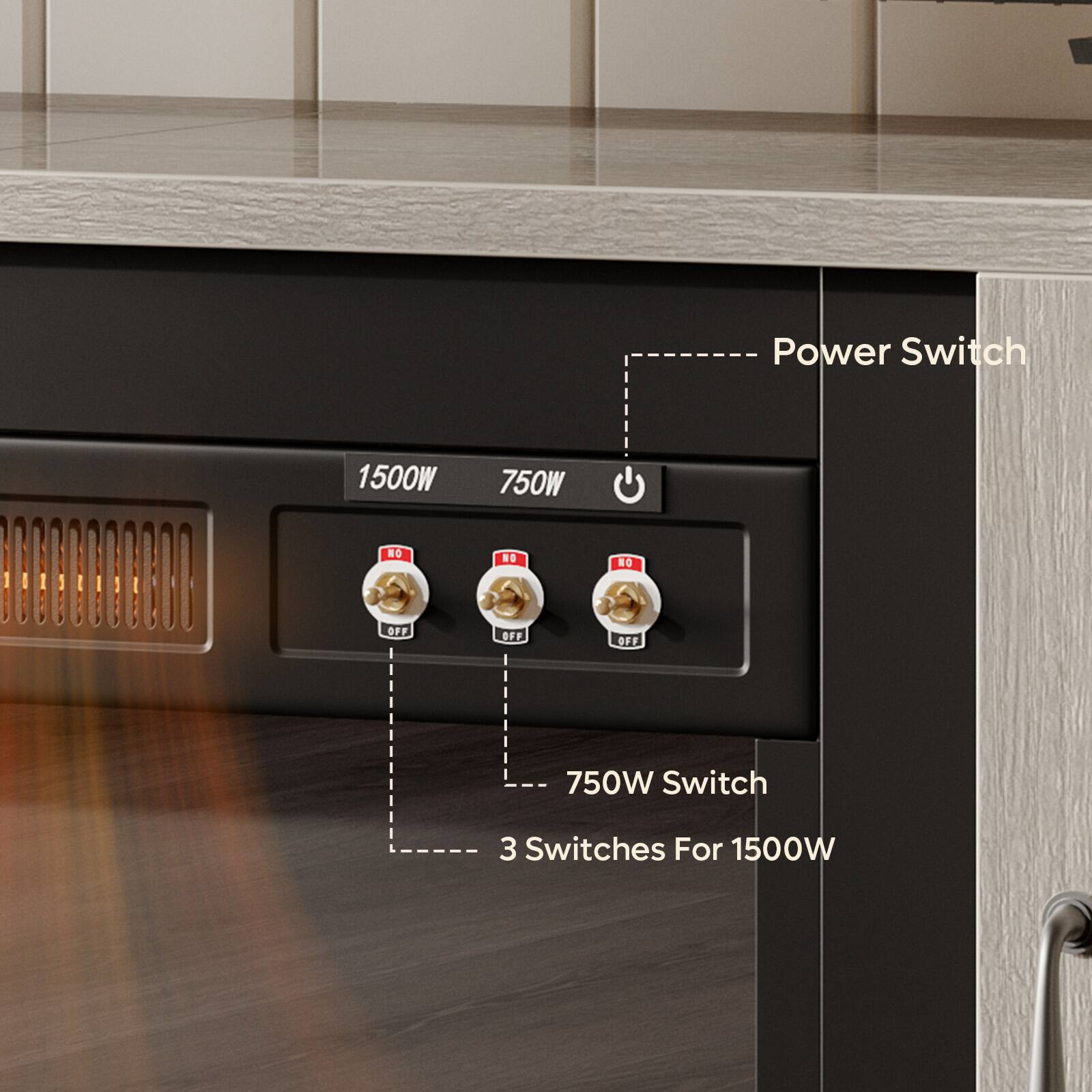 Power Switch 1500W 750W B NO N0 OFF OFF OFF 750W Switch 3 Switches For 1500W