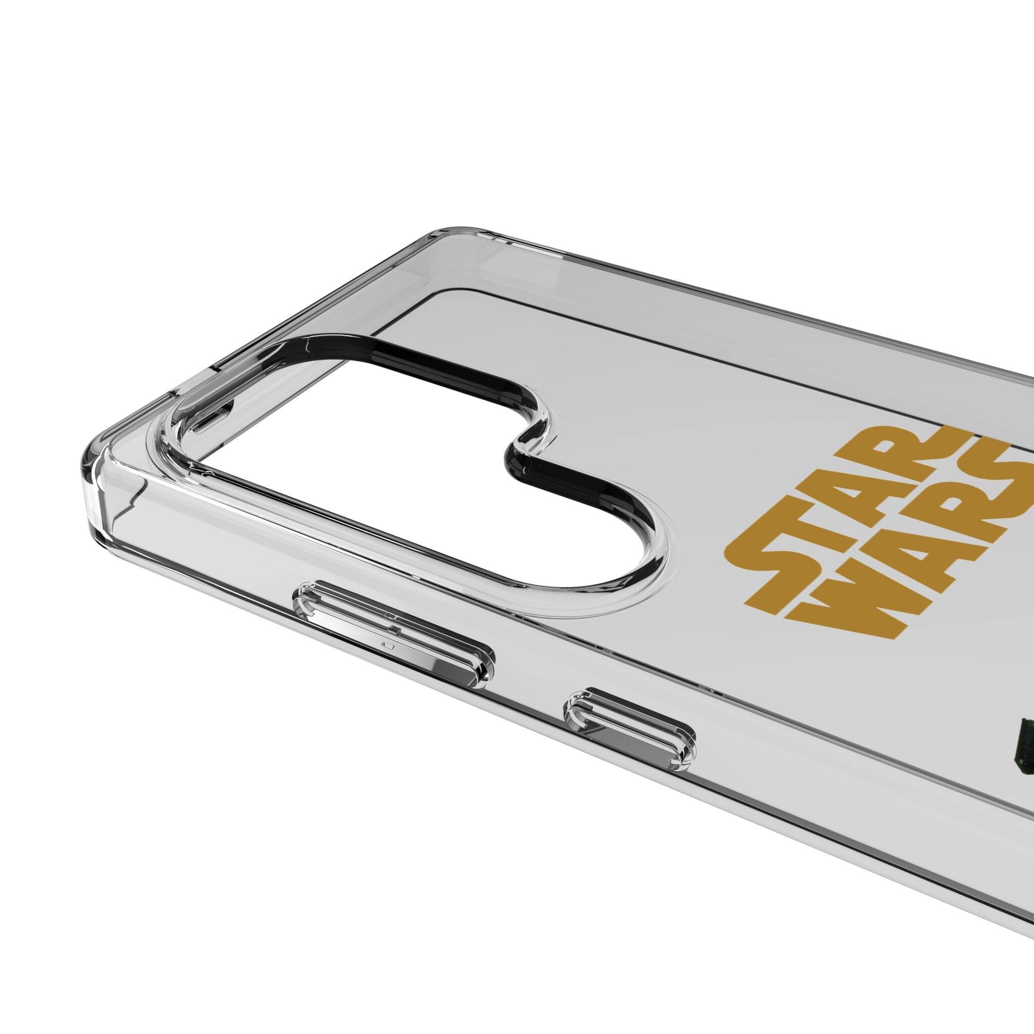 Left. Keyscaper - Star Wars: The Empire Strikes Back Color Block Clear Phone Case - Samsung Galaxy S22 - Boba Fett.