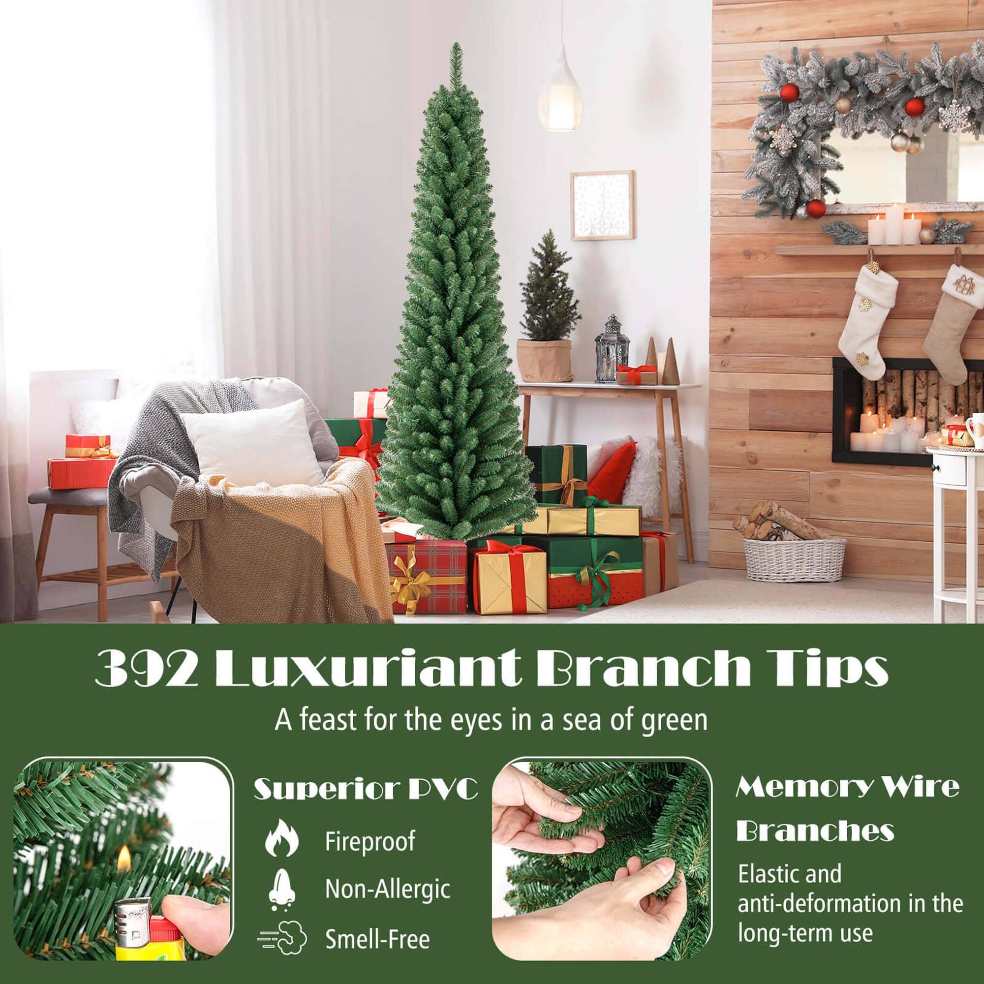392 Luxuriant Branch Tips
A feast for the eyes in a sea of green
Superior PVC
Fireproof
Non-Allergic
Smell-Free
Memory Wire Branches
Elastic and anti-deformation in the long-term use