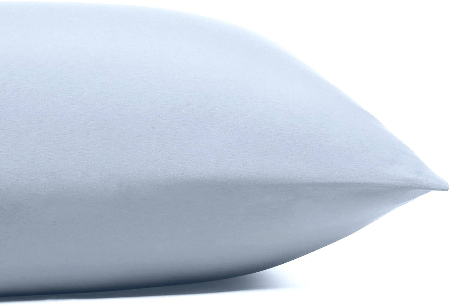 Left. J&V TEXTILES - 1000 Thread Count Deep Pocket Luxury Sheets - Blue - Blue.