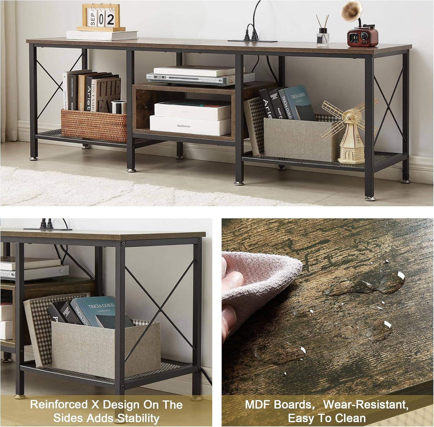 1 SEP 02

Reinforced X Design On The Sides Adds Stability

MDF Boards, Wear-Resistant, Easy To Clean