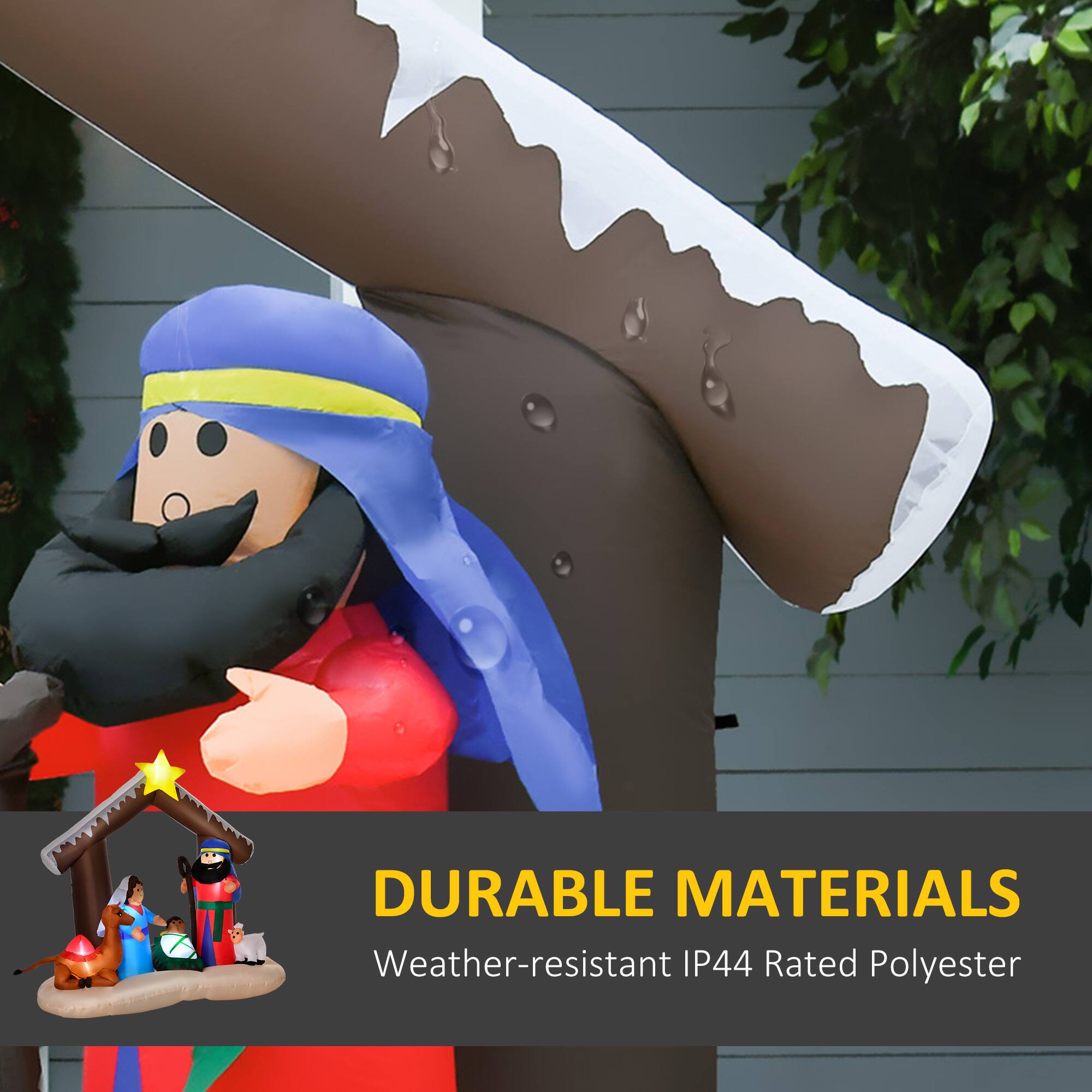 DURABLE MATERIALS  
Weather-resistant IP44 Rated Polyester