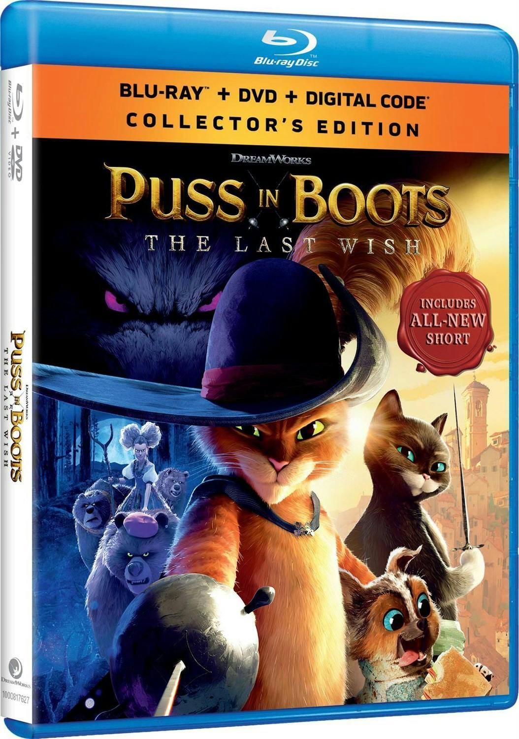 Angle. Puss in Boots: The Last Wish (with DVD) [Blu-ray].