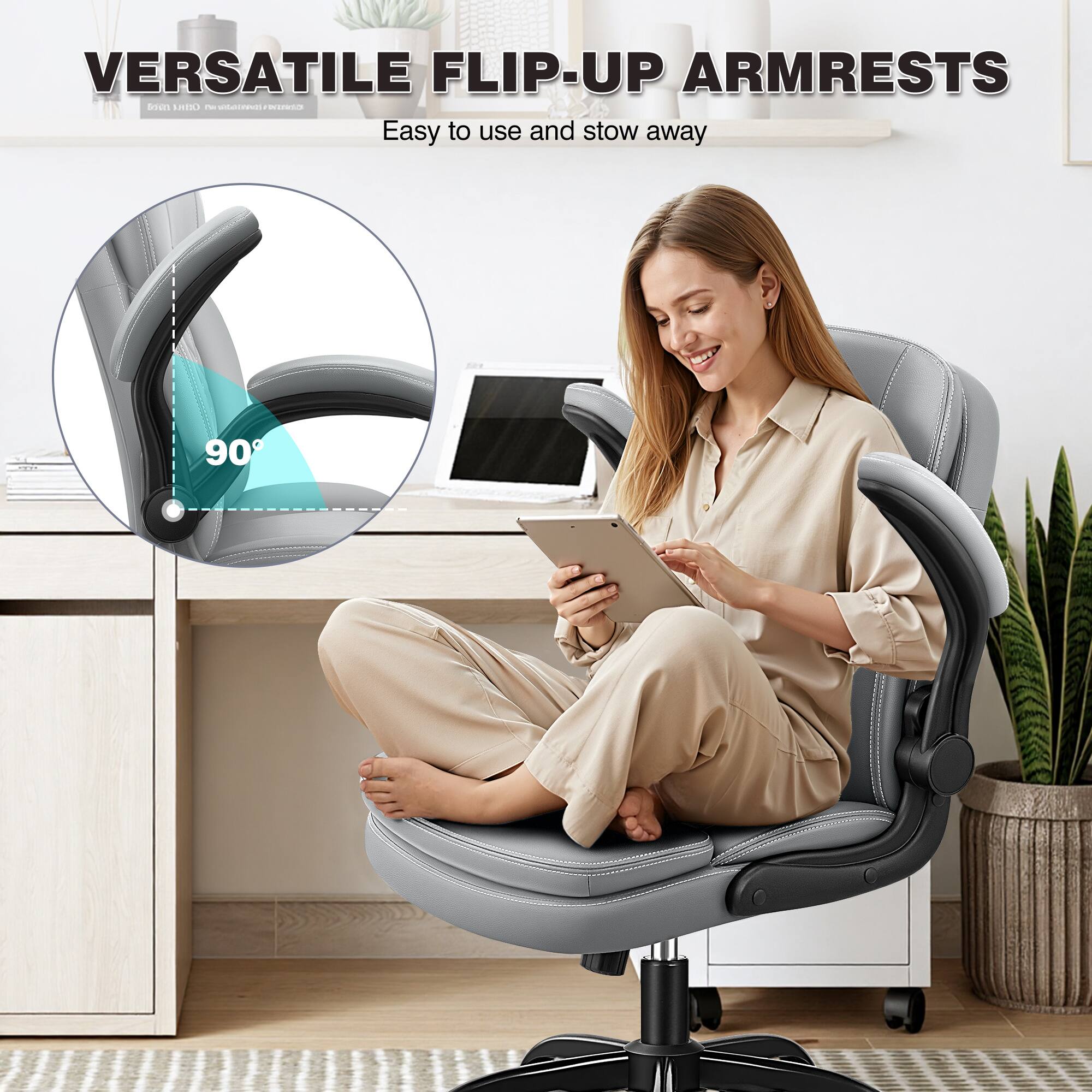 VERSATILE FLIP-UP ARMRESTS  
Easy to use and stow away
