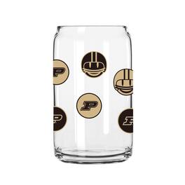 Logo Brands - Purdue Boilermakers 16oz. Smiley Can Glass - Multicolor