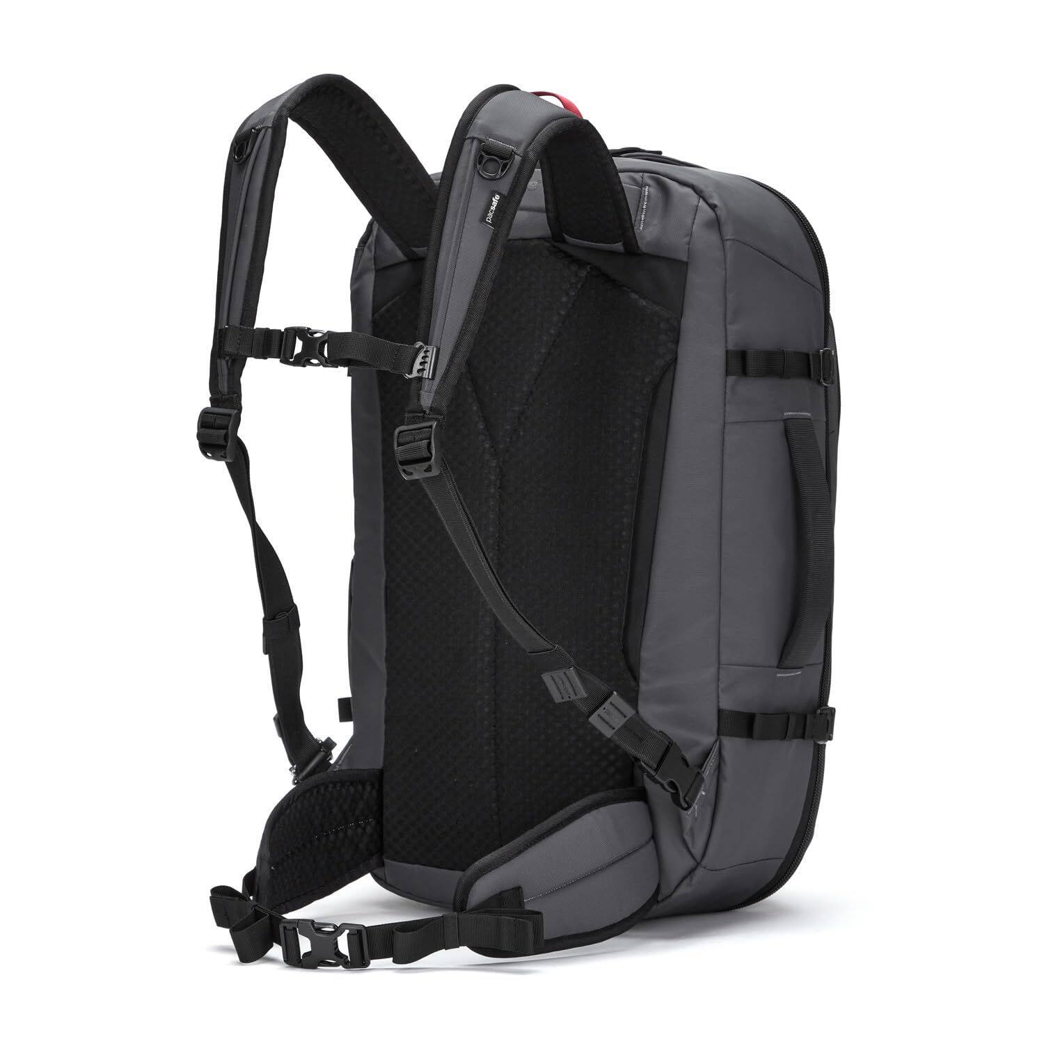 Back. Pacsafe - EXP45 Carry-on Travel Pack, Slate - Slate.