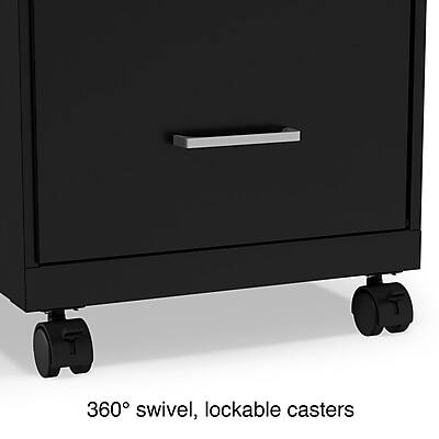360° swivel, lockable casters