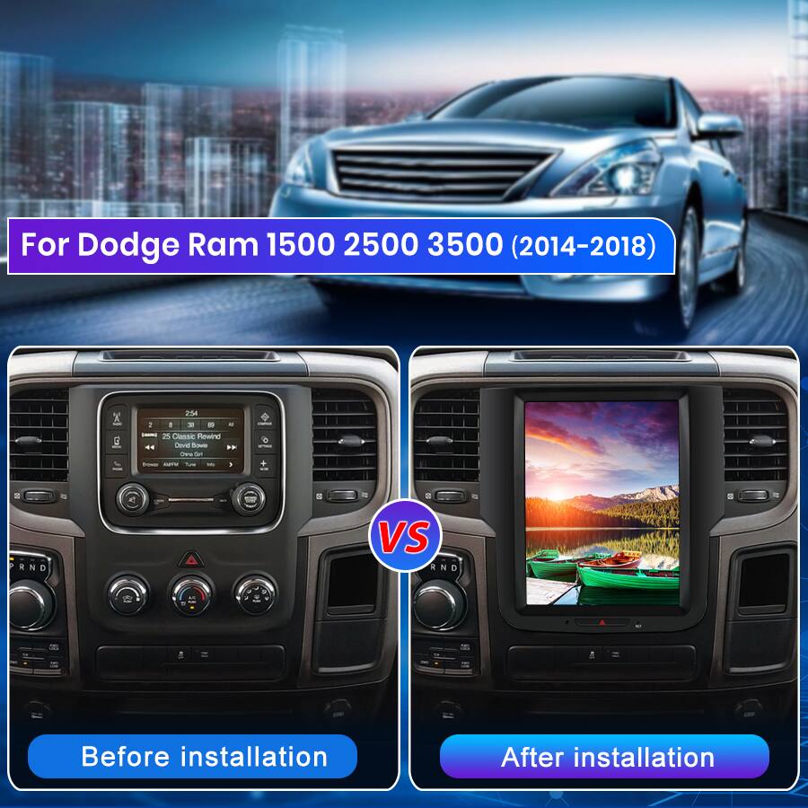 For Dodge Ram 1500 2500 3500 (2014-2018)

Before installation

After installation