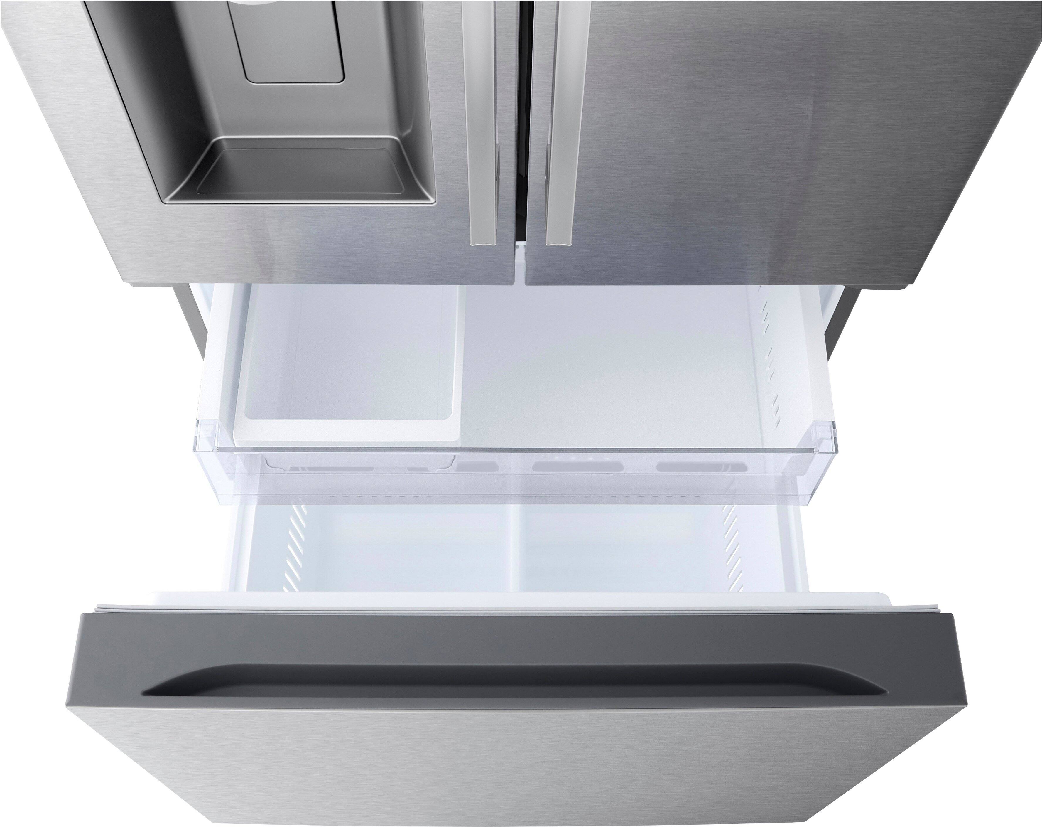 Alt View 9. LG - Counter-Depth MAX 20.2 Cu. Ft. French Door Smart Refrigerator with Dual Ice - PrintProof Stainless Steel.