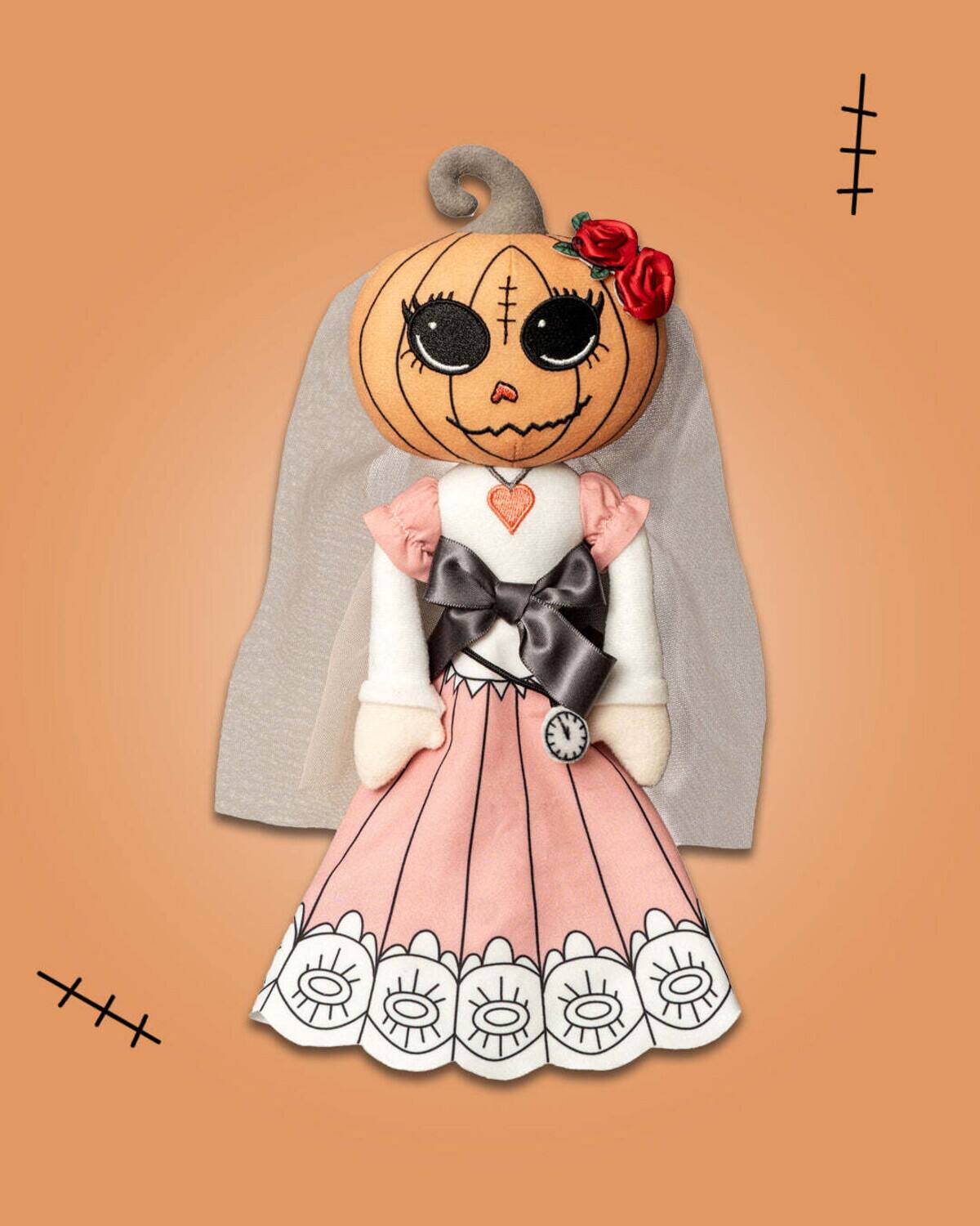 Alt View 3. PopMarket - My Charming Dead - Pumkinella Plush - Featuring a Glow in the Dark Watch   - COLLECTIBLES - Multicolor.