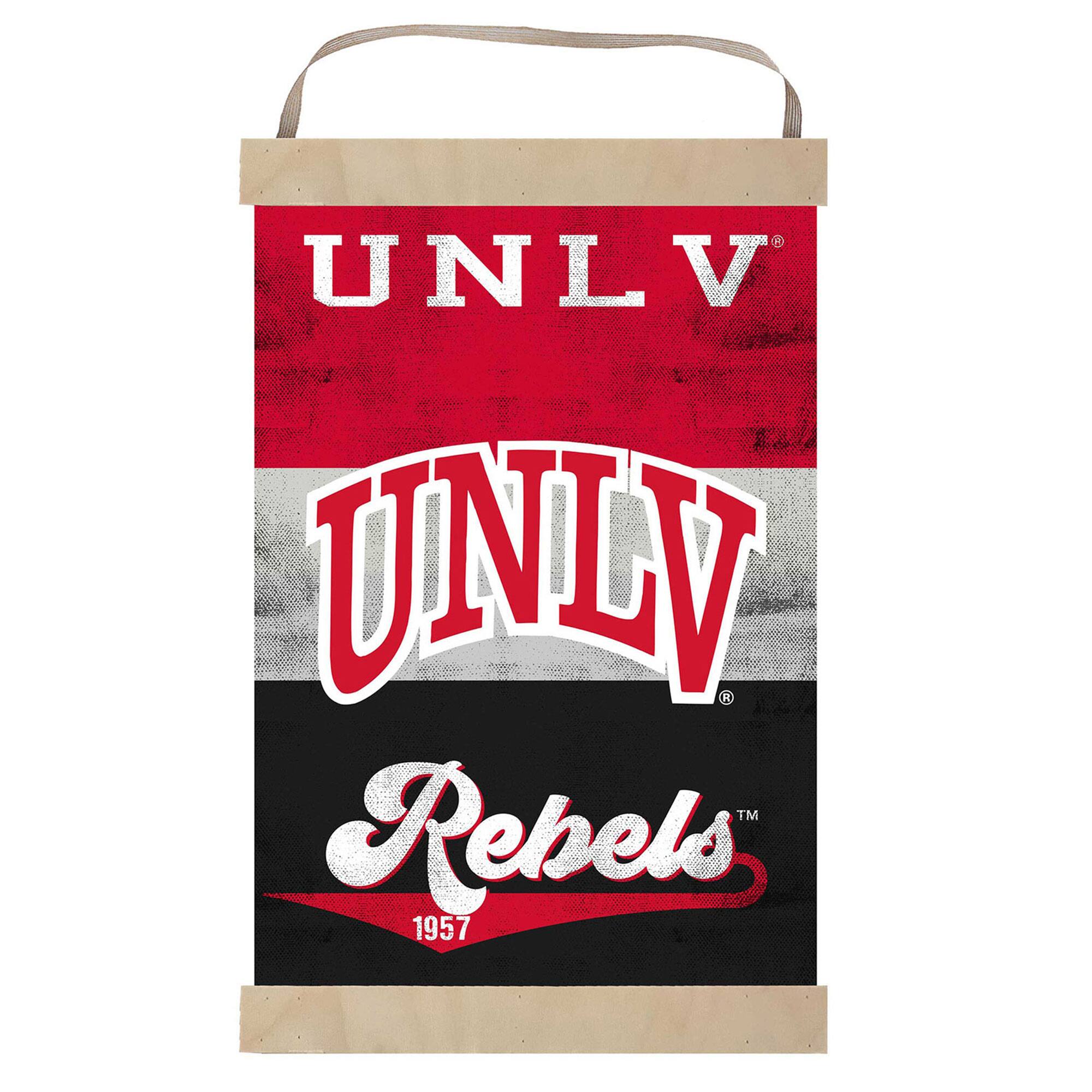 UNLV Rebels Retro Logo Banner Sign