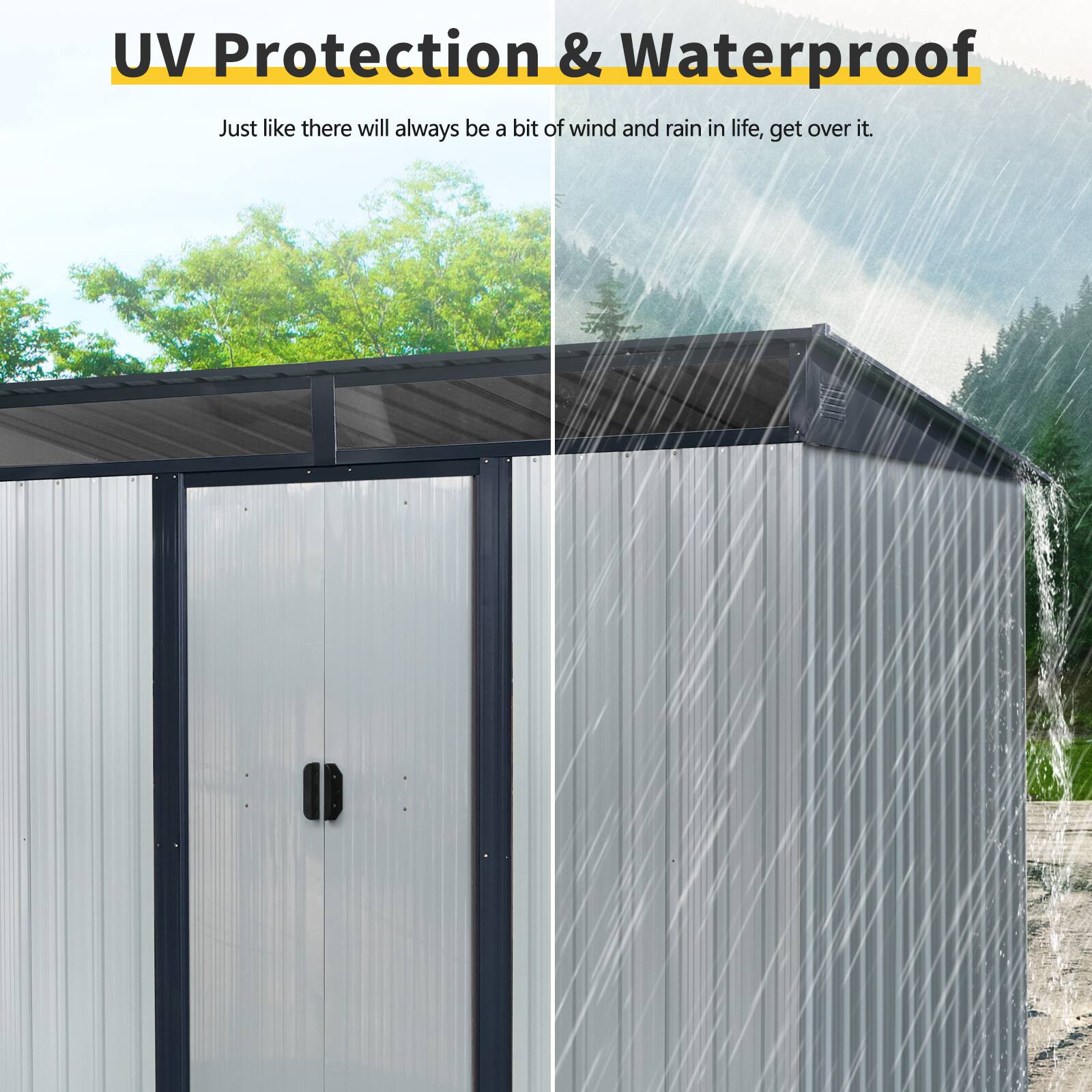 UV Protection & Waterproof

Just like there will always be a bit of wind and rain in life, get over it.