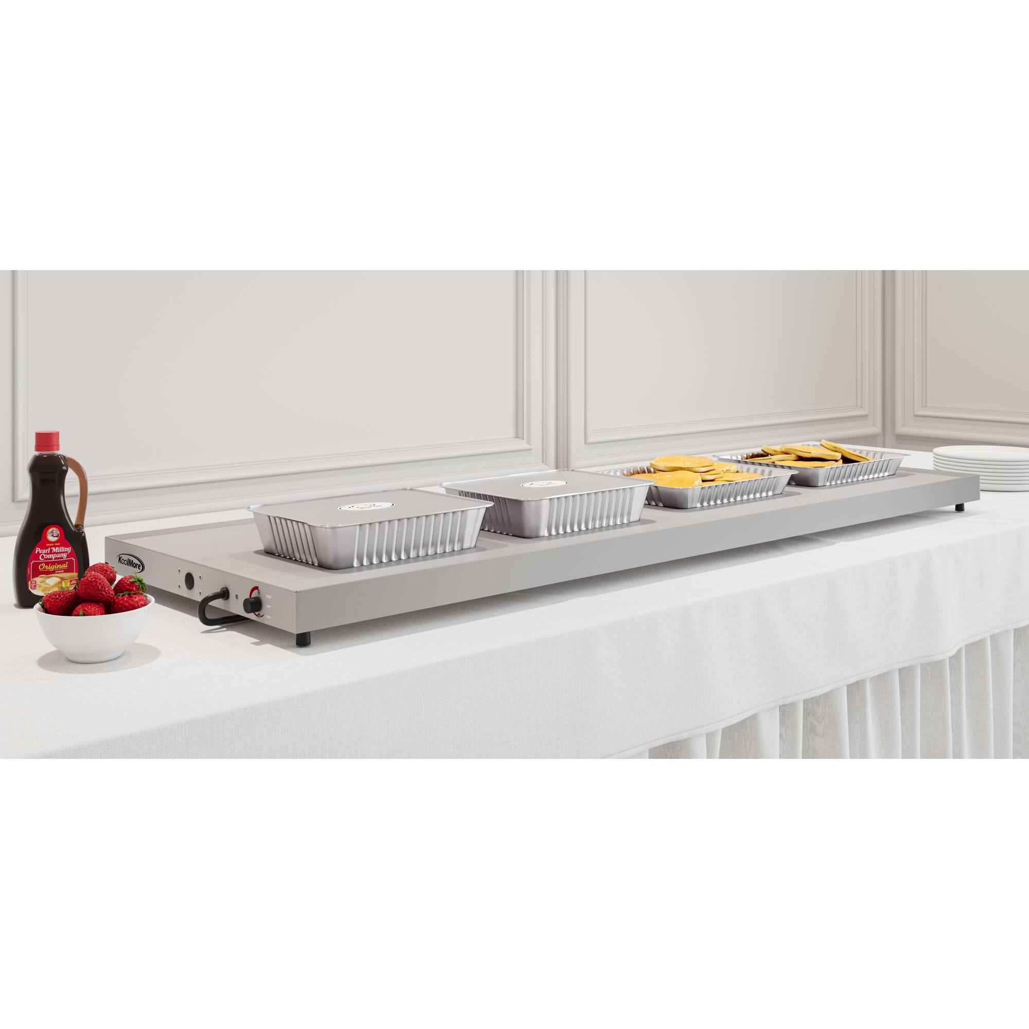 Alt View 1. Koolmore - 60 In. Commercial Warming Shelf - Silver.