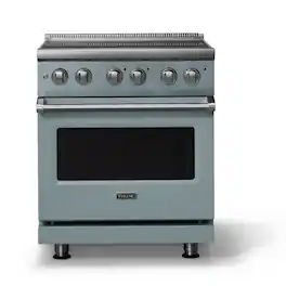 Viking - 30"W. Pro5S 4.7 Cu. Ft. Freestanding 4 Element Electric Convection Range - November Sky