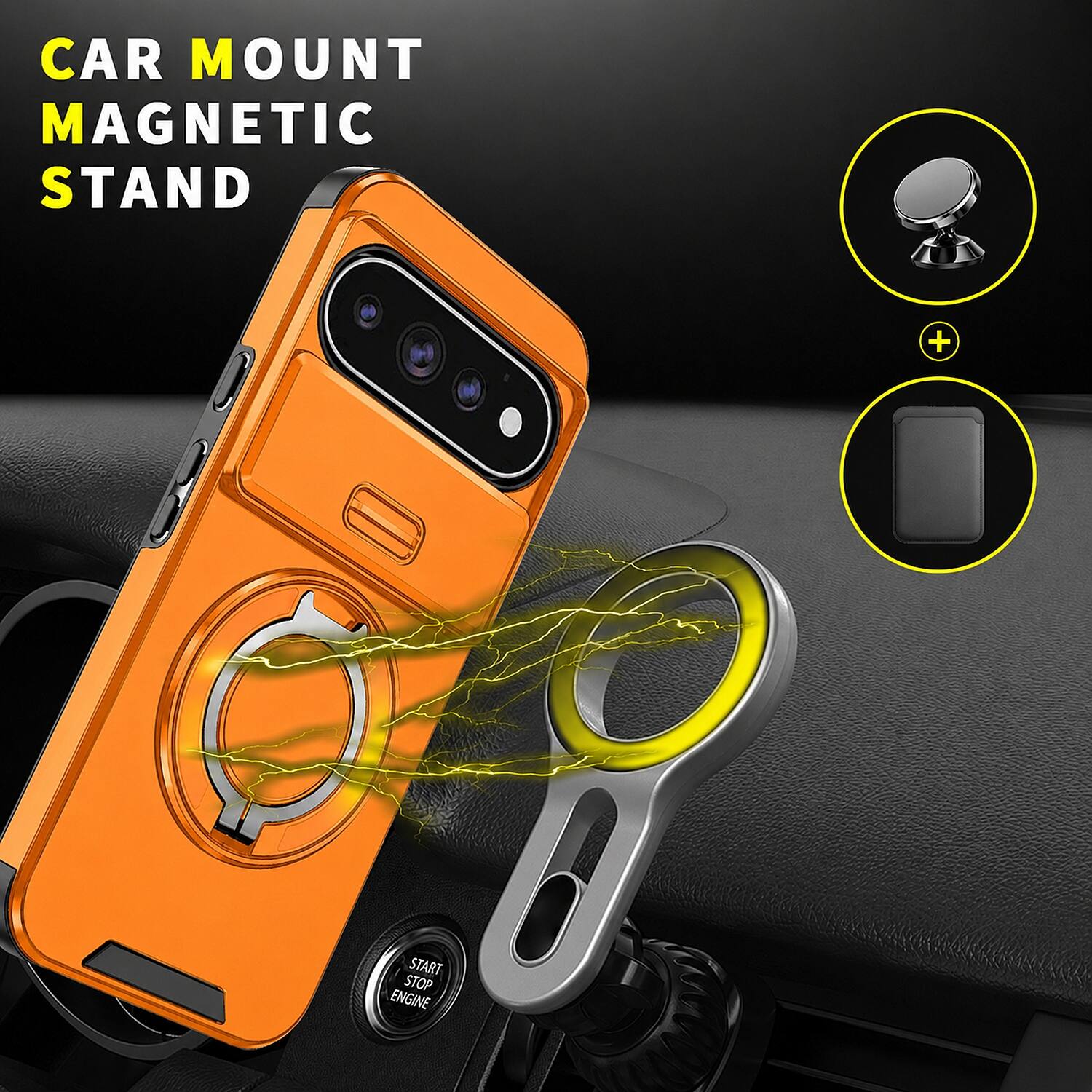 CAR MOUNT MAGNETIC STAND

START STOP ENGINE