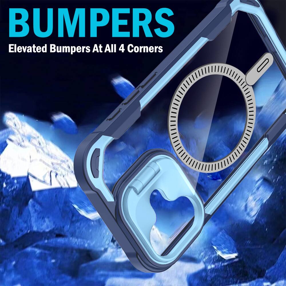BUMPERS  
Elevated Bumpers At All 4 Corners