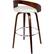 Alt View 12. LumiSource - Grotto Wood Barstool - Cherry / White.