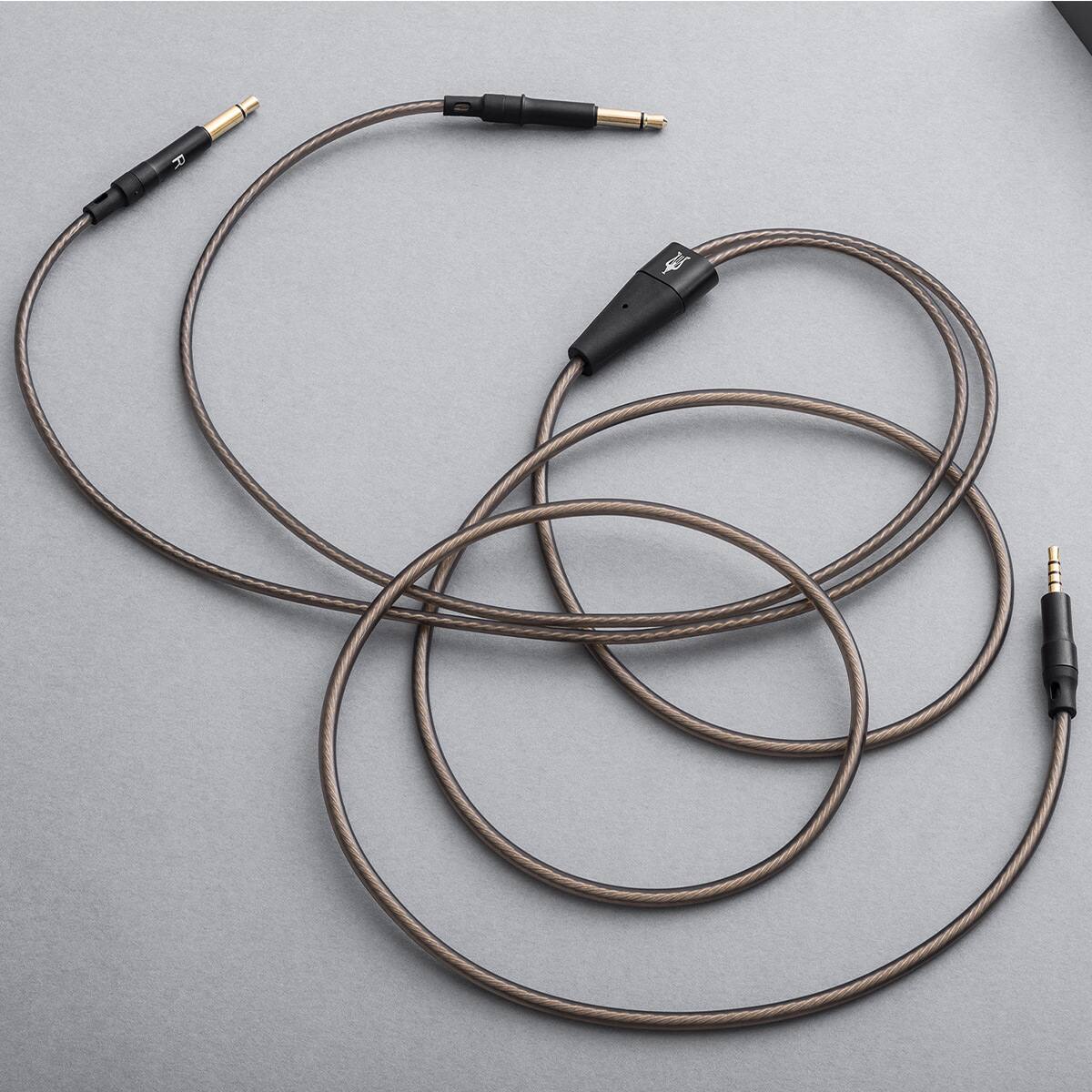 Alt View 9. Meze Audio - Meze Audio Mono 3.5mm to 2.5mm Balanced Headphone Cable - 4.9 ft. - Brown.