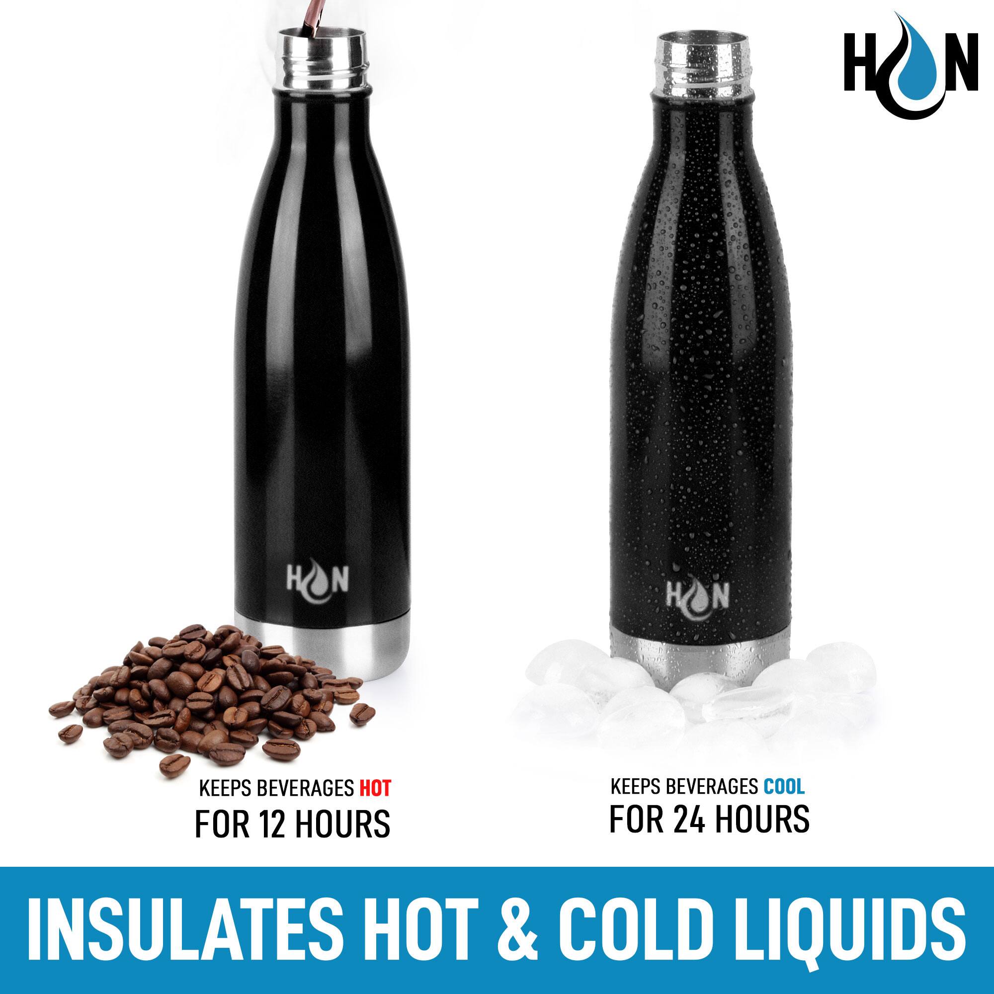 HON

KEEPS BEVERAGES HOT FOR 12 HOURS

KEEPS BEVERAGES COOL FOR 24 HOURS

INSULATES HOT & COLD LIQUIDS