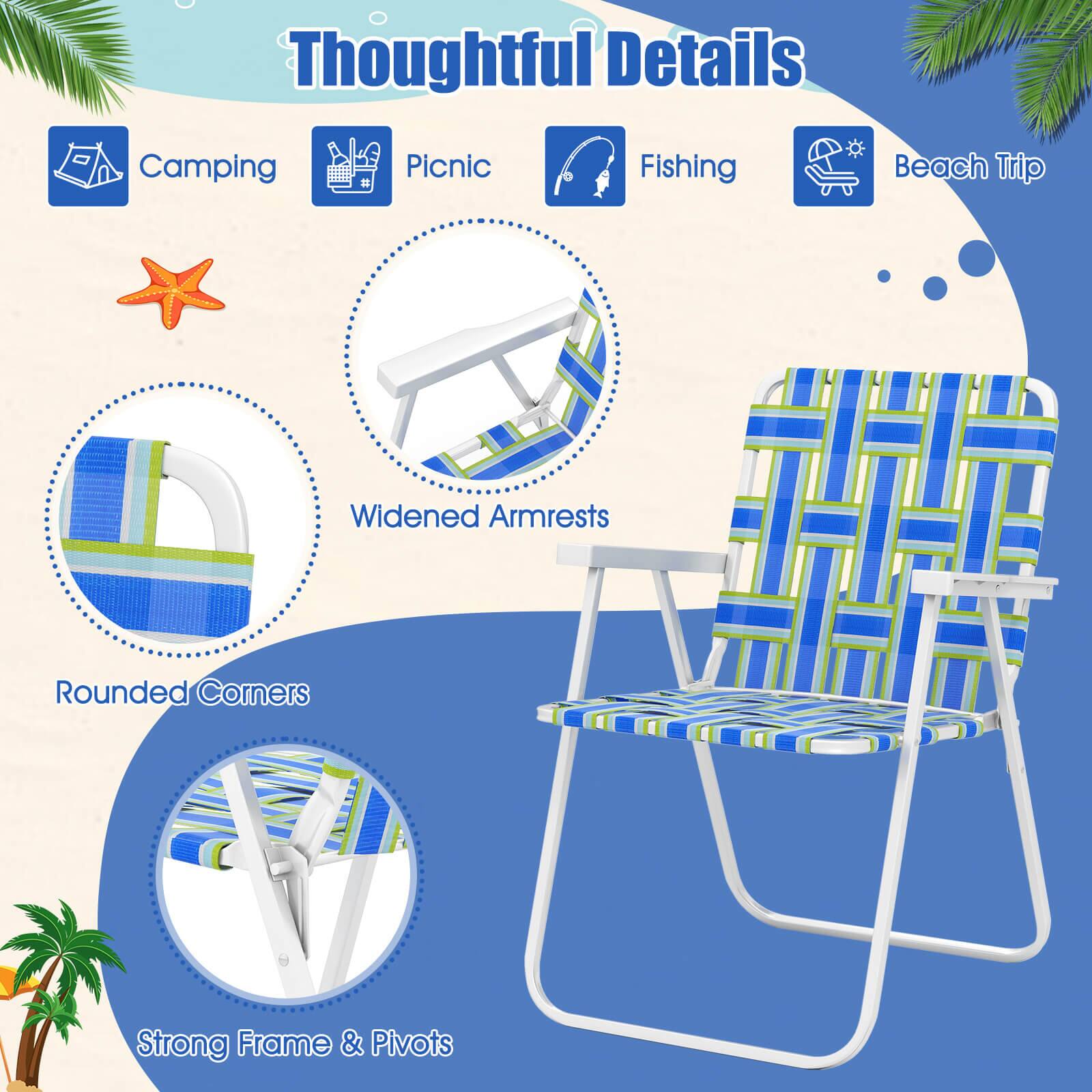 Thoughtful Details

Camping Picnic Fishing Beach Trip

- Widened Armrests
- Rounded Corners
- Strong Frame & Pivots