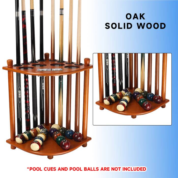 OAK SOLID WOOD
*POOL CUES AND POOL BALLS ARE NOT INCLUDED