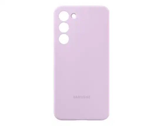 Front. Samsung - Samsung Silicone Case - Samsung Galaxy S23 I Color: Lavender - Lavender.
