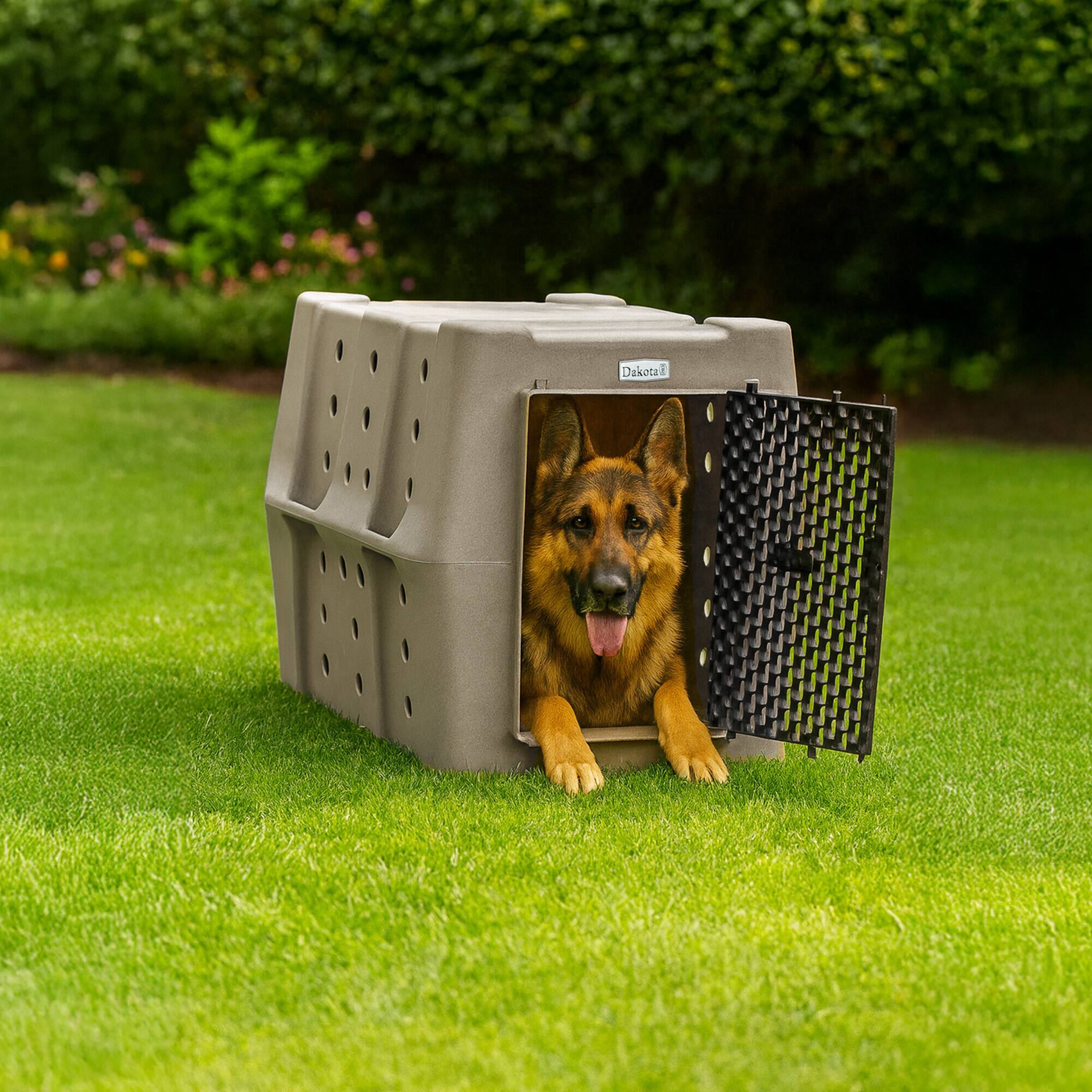 Alt View 2. Dakota 283 - Dakota 283 Canine Rough and Tough Economy Pet Kennel, Large, Sandstone.