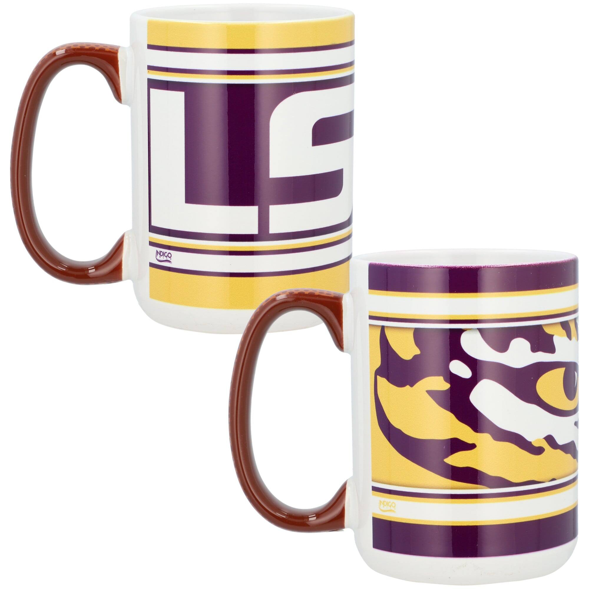 Alt View 1. Indigo Falls - LSU Tigers 15oz. Home & Away 2-Pack Mug Set - Multicolor.