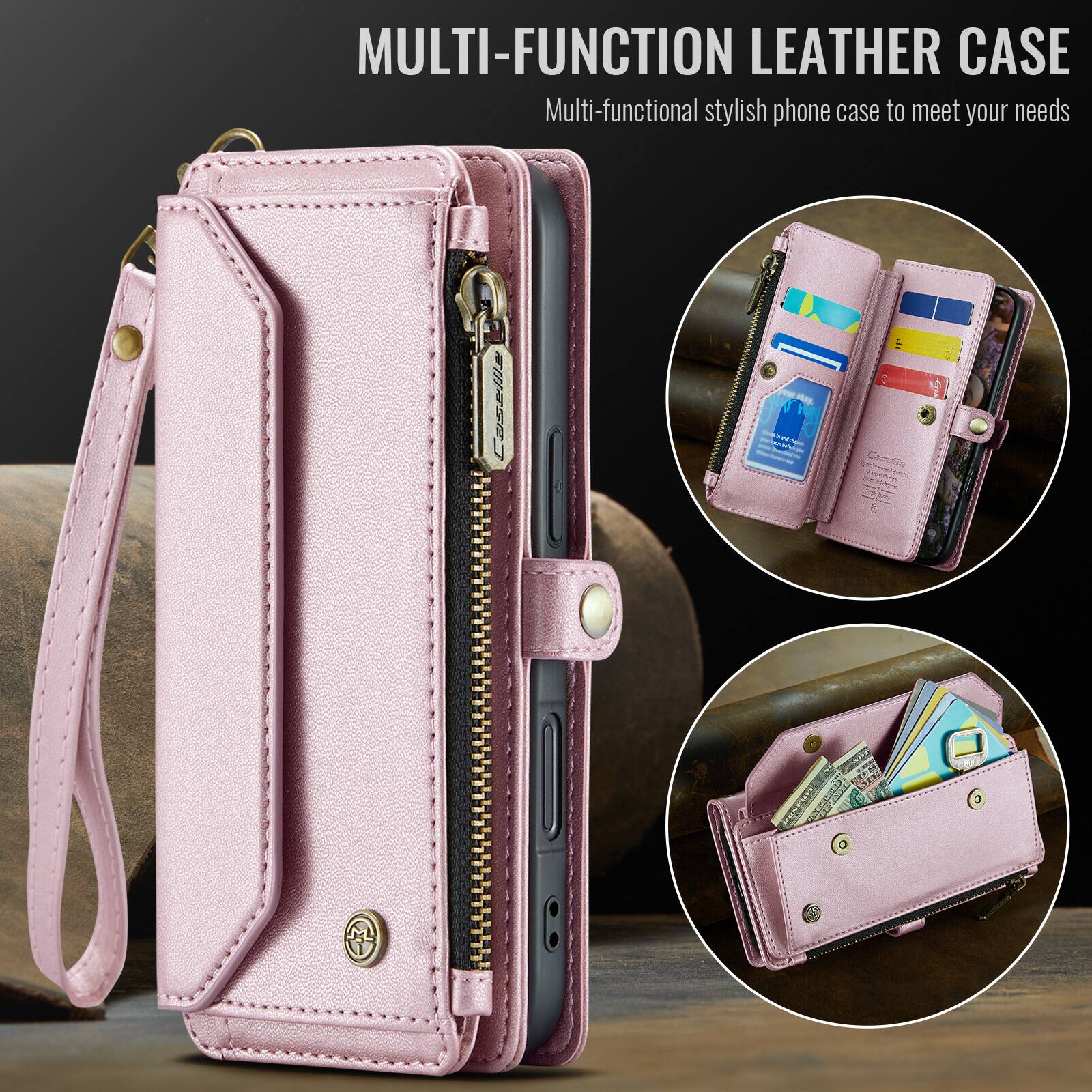 MULTI-FUNCTION LEATHER CASE  
Multi-functional stylish phone case to meet your needs
