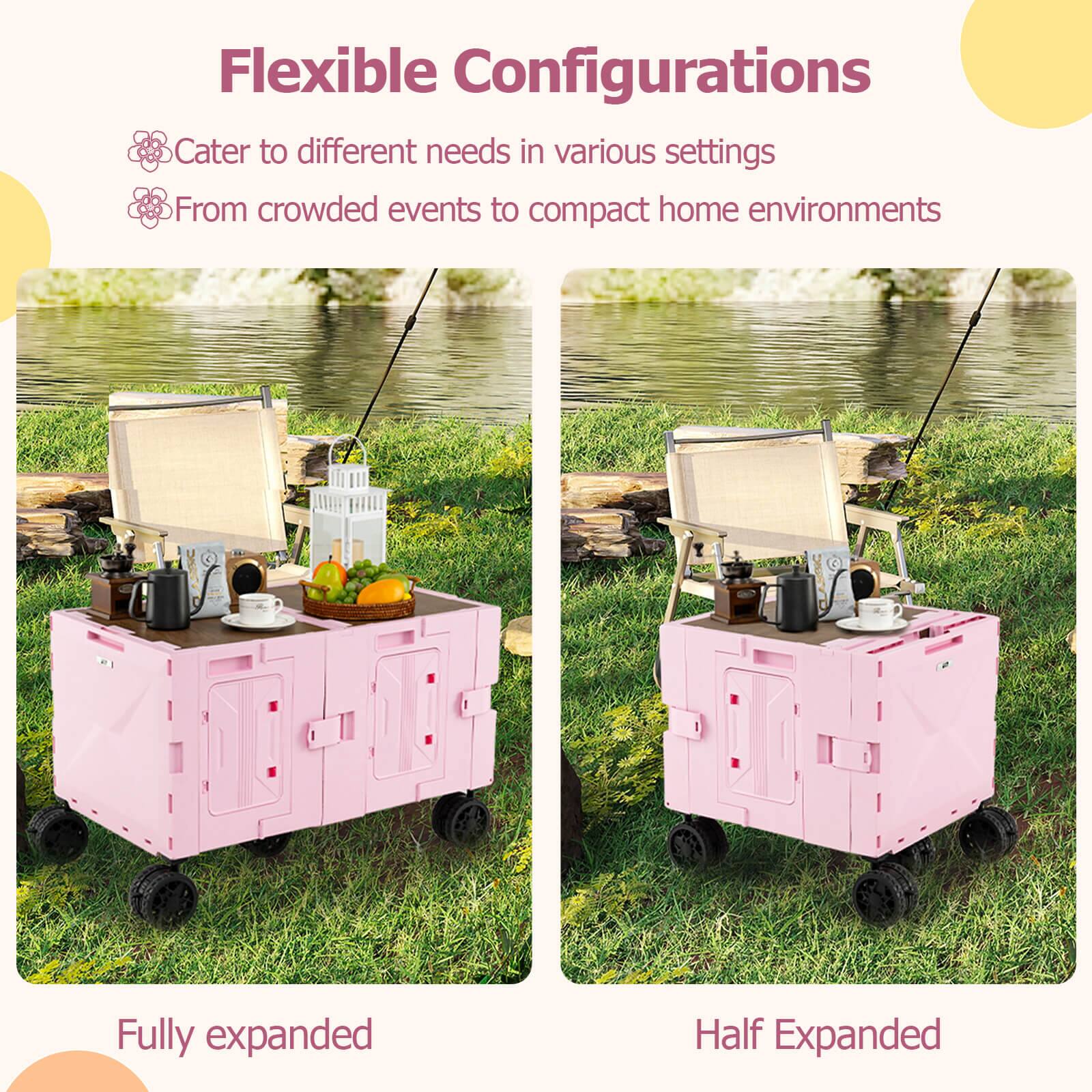 Flexible Configurations

- Cater to different needs in various settings
- From crowded events to compact home environments

Fully expanded

Half Expanded