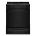 Whirlpool - 30 in. Wide 5 elements 5.0 cu. ft. Slide-In Electric Range with Air Cooking Technology - Black