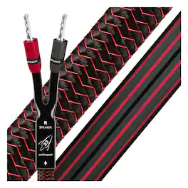 AudioQuest - Rocket 33 Speaker Cables with SureGrip 300 BFA/Banana Silver Connectors - 10' (3.04m) - 2-Pack - Red/Black