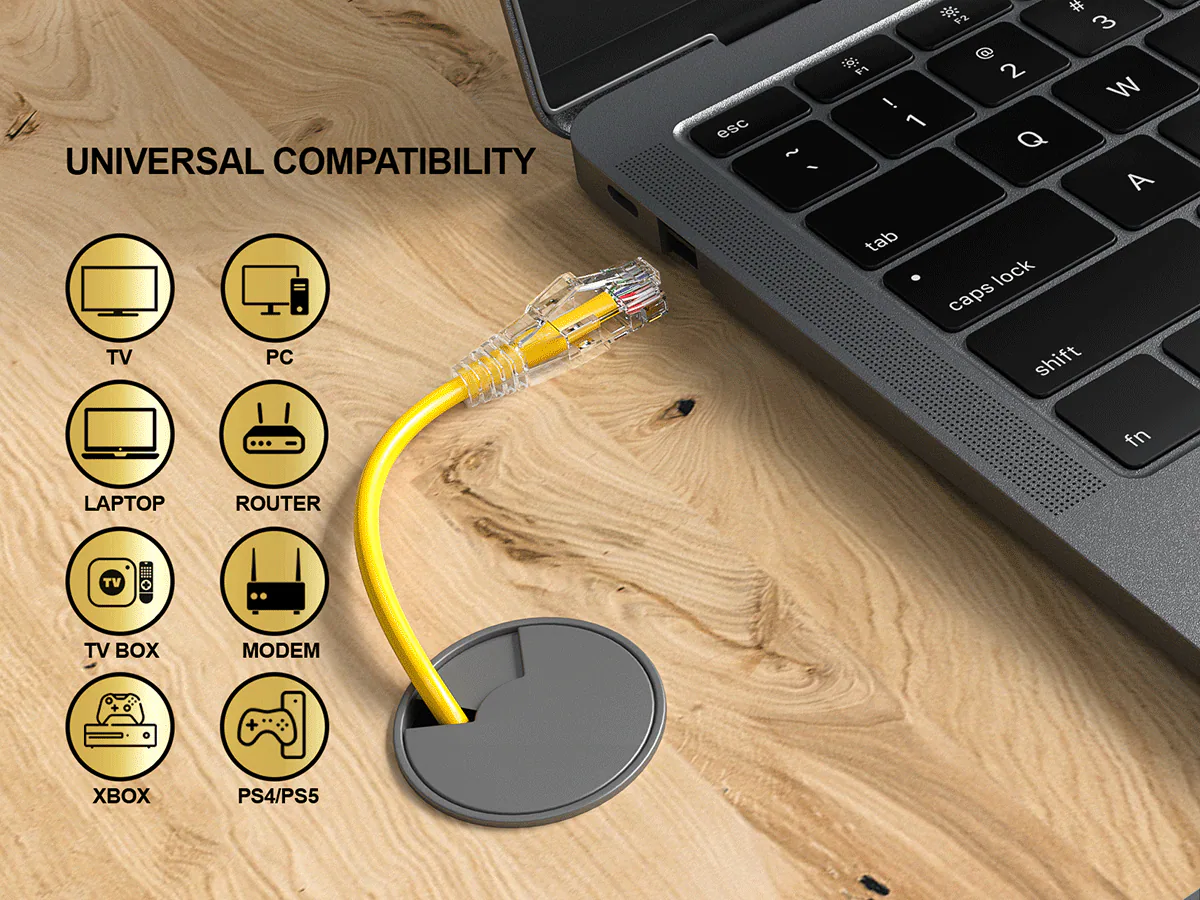 UNIVERSAL COMPATIBILITY TV PC

esc
~ /
# F2 3  A 2 ! W L Q A tab lock caps shift
fn

LAPTOP
ROUTER
TV
TV BOX
MODEM
XBOX
PS4/PS5
