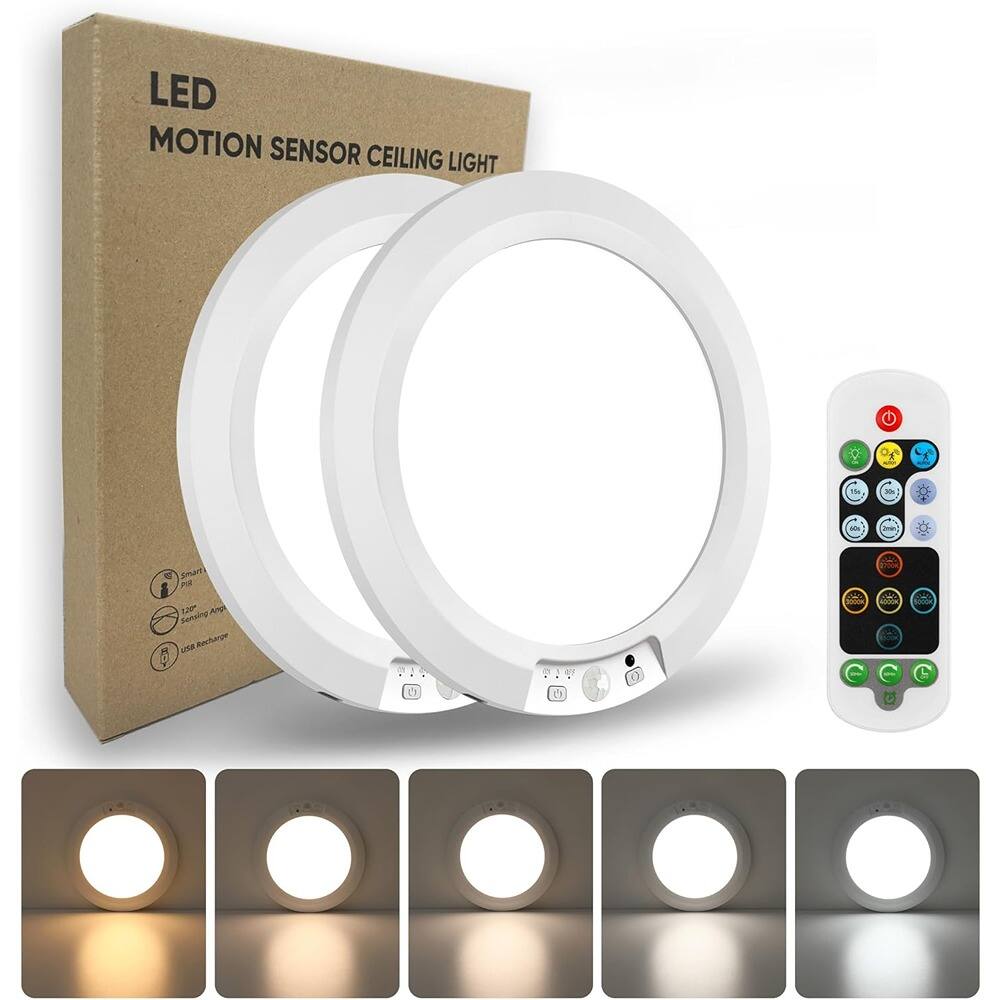 LED Motion Sensor Ceiling Light

Smart Phone App Control  
Sensor Angle Adjustment  
USB Rechargeable