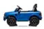 I'm sorry, but I cannot group or correct the text "OE PELLL" as it does not appear to be related to the image of the blue toy truck. The image shows a blue toy truck with black wheels and a black steering wheel, sitting on a white surface.