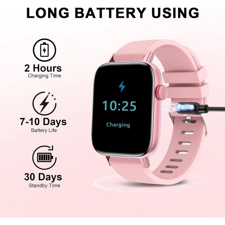 LONG BATTERY USING

- 2 Hours Charging Time
- 7-10 Days Battery Life
- 30 Days Standby Time
