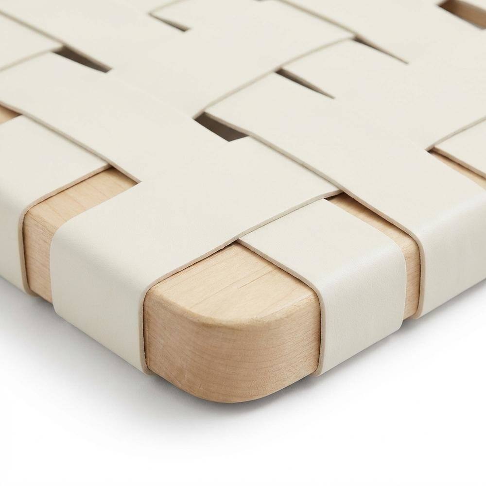 Alt View 1. FurniFact - Vegan Leather Full Headboard with TexturedPattern and Durable Build - Beige.