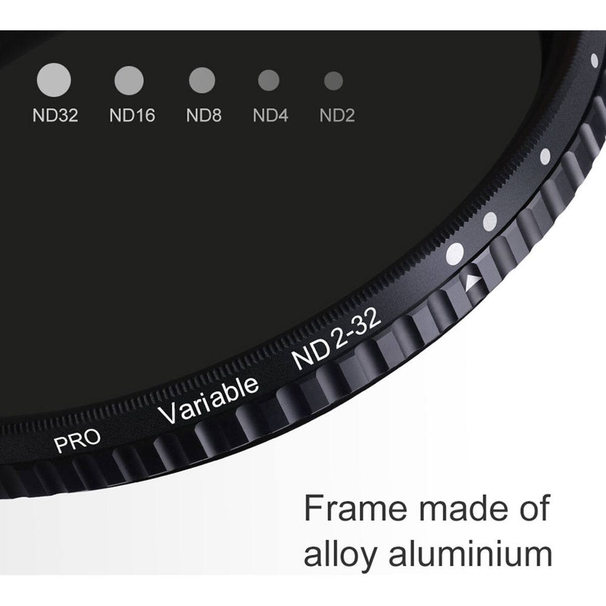 ND32 ND16 ND8 ND4 ND2 PRO ND2-32 Variable Frame made of alloy aluminium