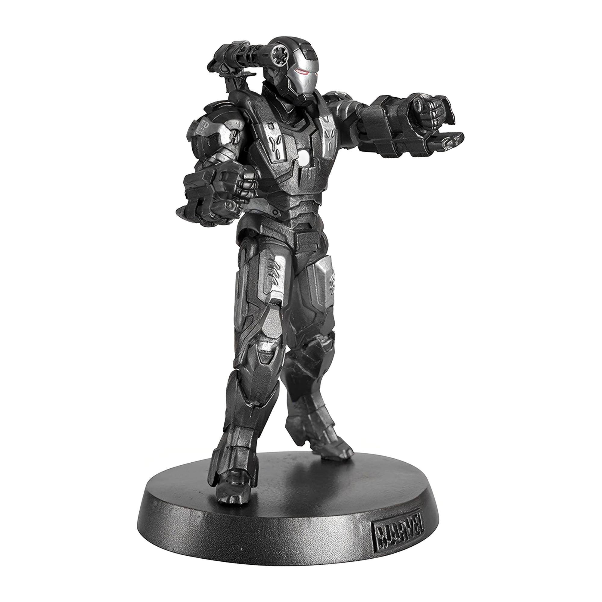 Alt View 1. Marvel - Eaglemoss Marvel Heavyweights 1:18 Metal Statue | 013 War Machine - Silver.