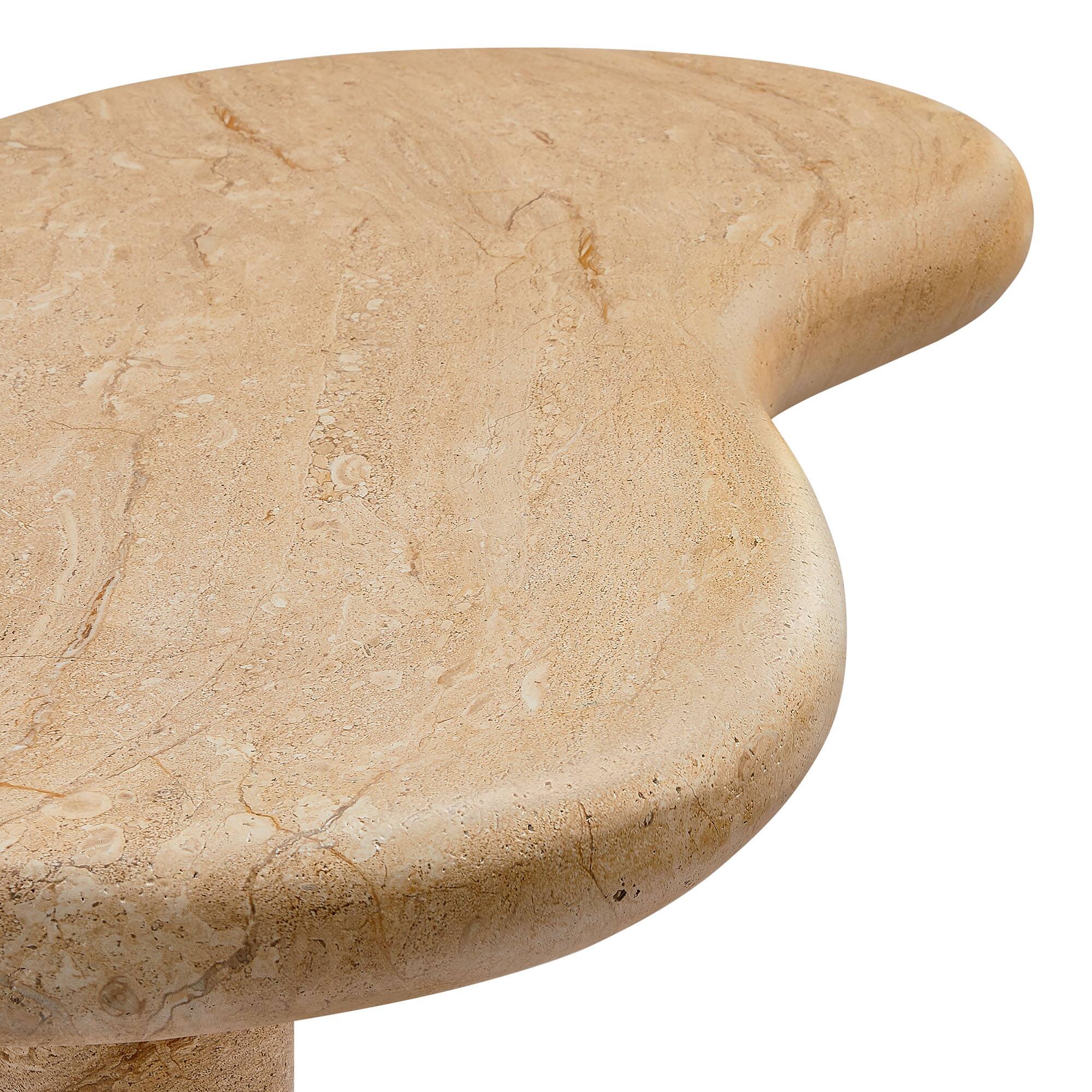Alt View 10. Modway - Elowen Indoor - Outdoor Patio Textured Faux Travertine Coffee Table by Modway - Travertine.