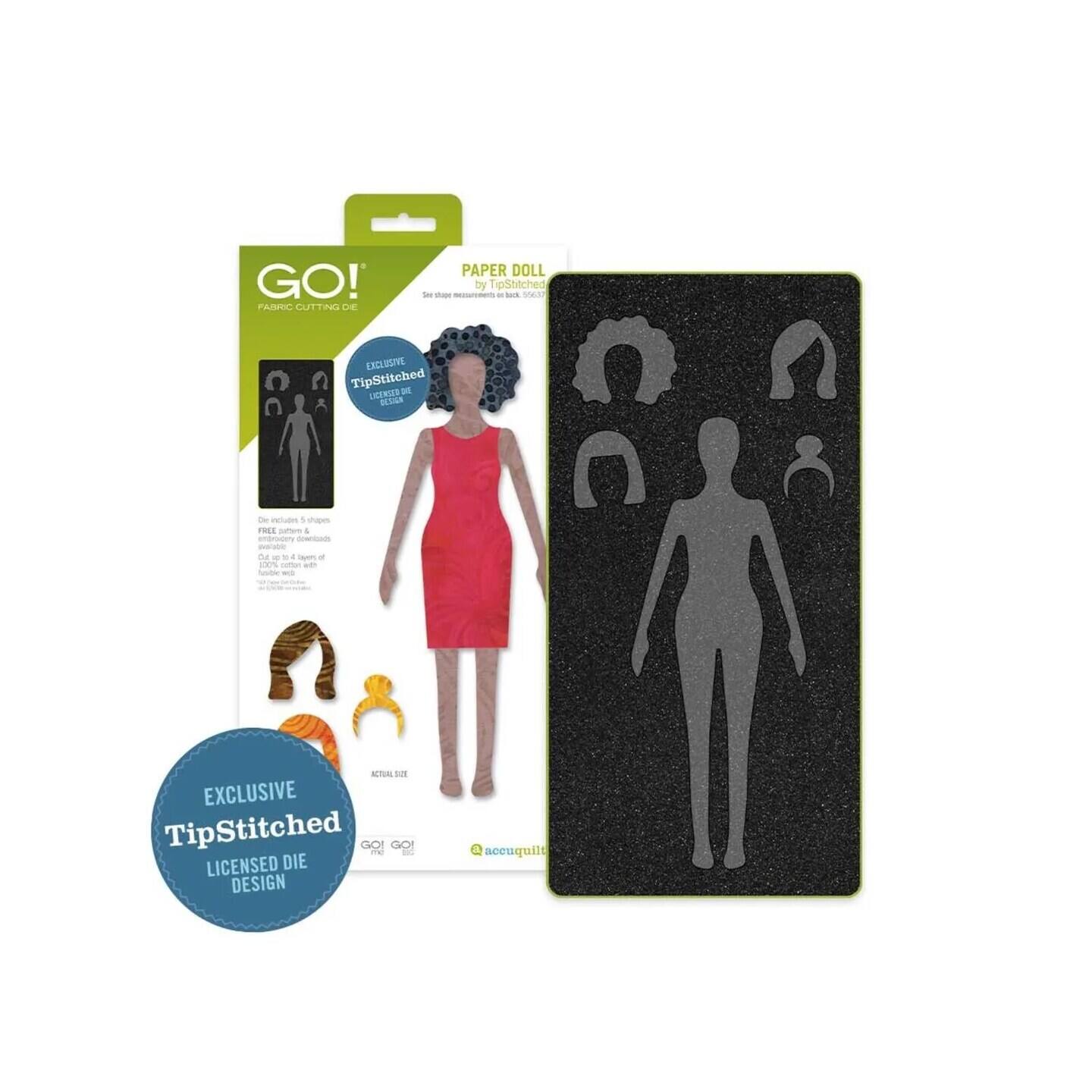 GO! FABRIC CUTTING DIE by TipStitched Las - - . EXCLUSIVE TipStitched LICENSED DIE DESIGN accuquilt