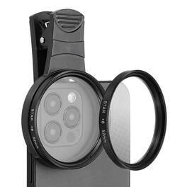 Unique Bargains - 52mm Phone Camera Lens, Clip-On 8 Point Star Filter Circular Polarizing for Smartphones & DSLR